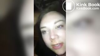 Scat BBWendi sucks shitty cock and swallows spit