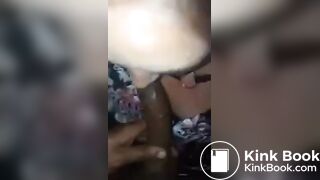 Scat BBWendi sucks shitty cock and swallows spit