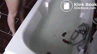 scat_bathtub_shit_961081mp4 - Scat + Piss + Puke
