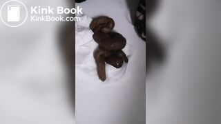 Shitting in a bathtub