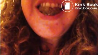 BBW redhead shiteater