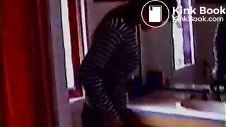 Pretty brunette mades a lot of poop