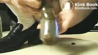 Stuffing Shit Filled Condom In Pussy