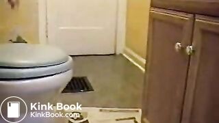 lady shits on newspaper