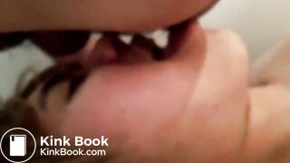 Little slave girl again - now mouth shitting