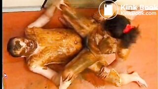 Scat Smeared Cowgirl Fucking