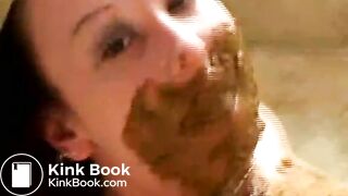 Brunette Girl Gets Crapped On