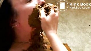 Brunette Girl Gets Crapped On