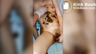 18yo alldoing Nina, part4, 1st lesbian shit action