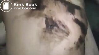 asian scat slut Honey Bee does what she's best at