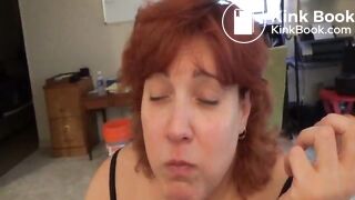 Mature Wife Eating Own Shit