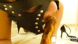 Sucking A Dirty Dildo