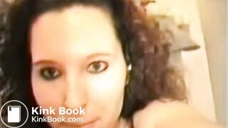 Brunette Takes A Huge Crap On A Plate