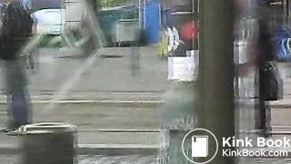 girl pooping in the pants in the street 3