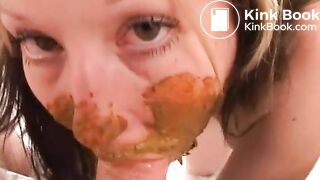 Girl Eating Shit From Ass