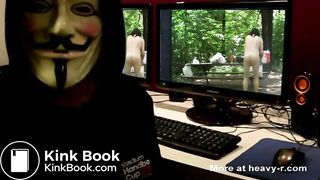 Naked pooping at Devils Lake by Mark Heffron