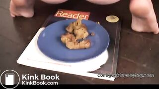 Blonde Shitting On A Plate