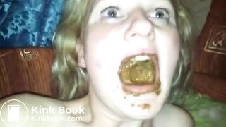 Sticking Dildo In Shitty Mouth