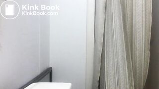 Dirty hippie girl takes a shit and spreads to cam