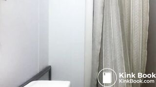 Dirty hippie girl takes a shit and spreads to cam