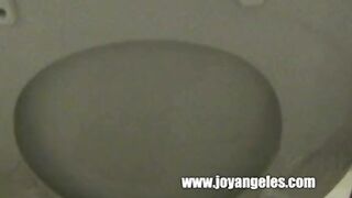Girl Pooping On Toilet
