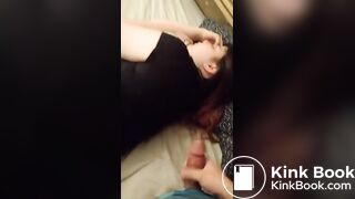 Sleeping girlfriend facial