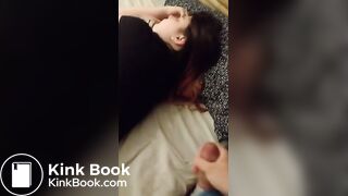 Sleeping girlfriend facial