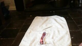 Dildoing, Shitting And Pissing On Harrods Towel