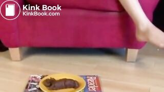 Vegan Girl Taking Big Shit