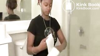 Ebony Females Pooping