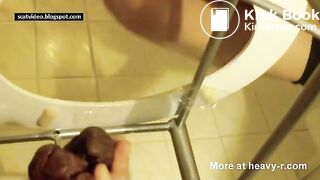 Slave Eating Fresh Shit From Femdom