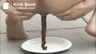 Teen Shitting On A Plate