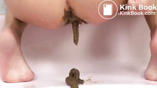College girl pooping