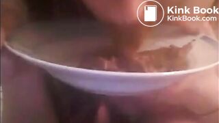 Shitting on plate and eating it Private
