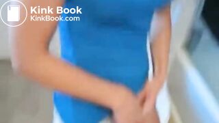 Tattooed Ass Pooping On Toilet