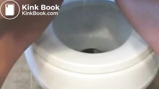 Tattooed Ass Pooping On Toilet