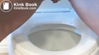 Tattooed Ass Pooping On Toilet