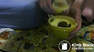 christmas pudding scat custard jelly enjoy!