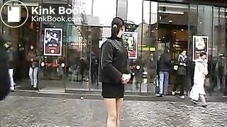 girl pooping in the pants in the street 2