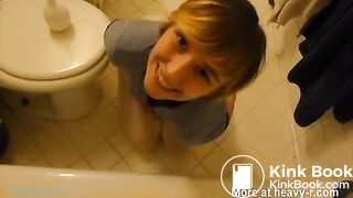 Diarrhea Enema In White Pantyhose