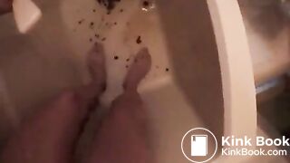 Shit running down the legs