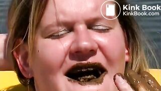 Anastasia in the boat