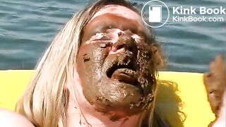 Anastasia in the boat