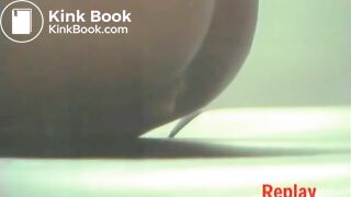 Girl poops on hidden toilet cam