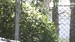 Shitting in public park