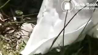 Shitting in public park