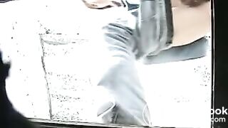 Richly and powerfully shit pisses - Webcam in the womens toilet