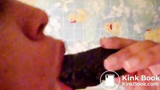 suck her own shit at home