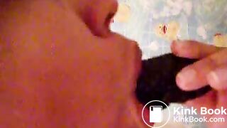 suck her own shit at home