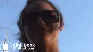 Kamryn pissing and pooping on a concrete bench - Pooping, pissing girls and scat porn videos PooPeeGirlsCommp4